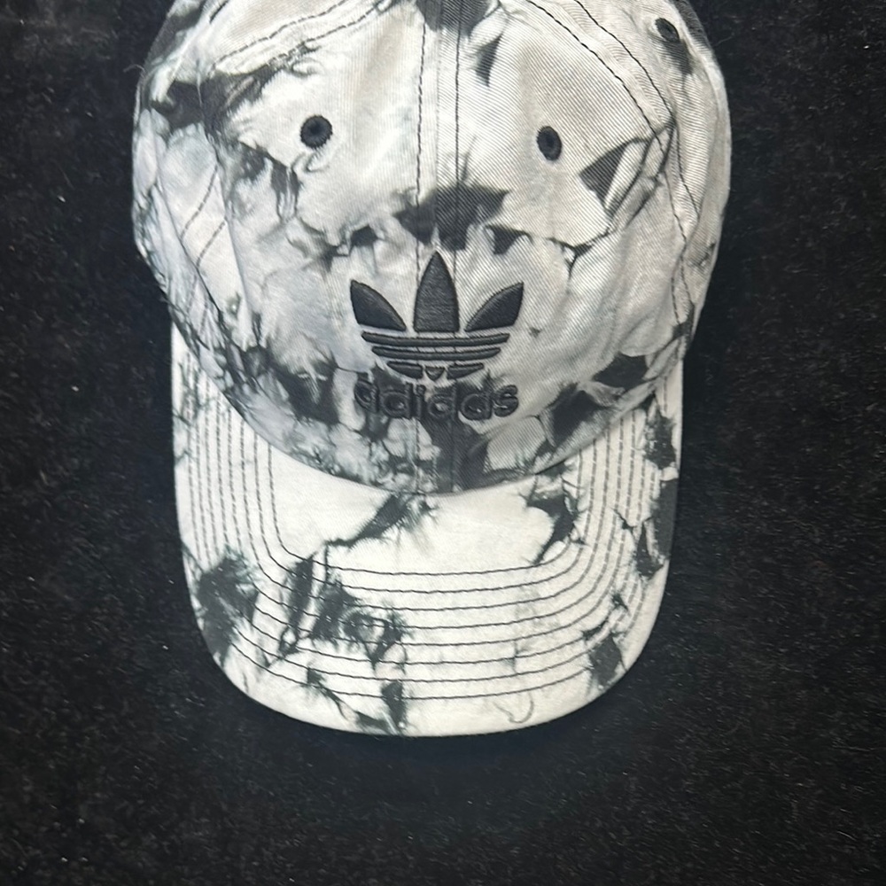 Adidas Black and White Tie-Dye Cap